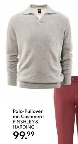 Peek & Cloppenburg Hamburg Polo-Pullover mit Cashmere FINSHLEY & HARDING Angebot