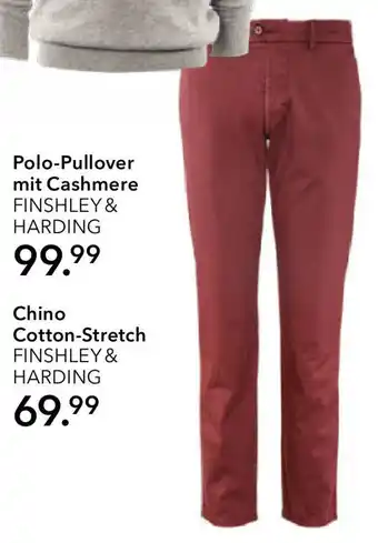 Peek & Cloppenburg Hamburg Chino Cotton-Stretch FINSHLEY & HARDING Angebot