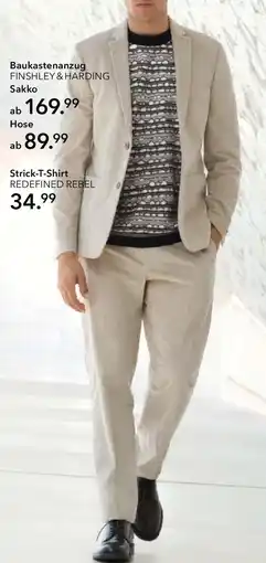 Peek & Cloppenburg Hamburg FINSHLEY & HARDING Baukastenanzug Sakko Angebot