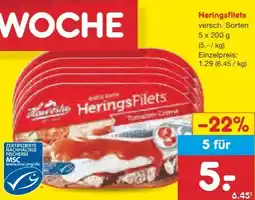 Netto Marken-Discount Zaumseil Heringsfilets Angebot