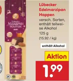 Netto Marken-Discount Santa Claus in Town Lübecker Edelmarzipan Happen Angebot