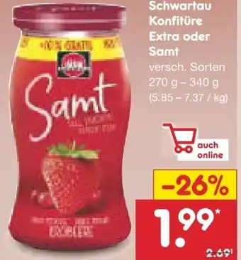 Netto Marken-Discount Schwartau Samt Konfitüre Angebot
