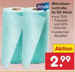 Netto Marken-Discount Priva Mikrofasertuchrolle Angebot