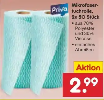 Netto Marken-Discount Priva Mikrofasertuchrolle Angebot