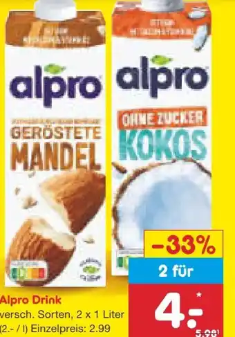 Netto Marken-Discount Alpro Mandeldrink Angebot