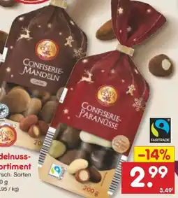 Netto Marken-Discount Santa Claus in Town Edelnuss-Sortiment Angebot