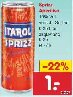 Netto Marken-Discount Itarol Sprizz Aperativo Angebot