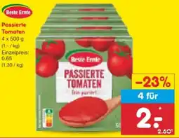 Netto Marken-Discount Beste Ernte Passierte Tomaten Angebot