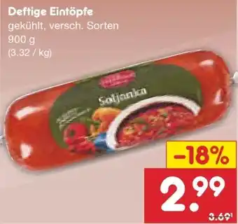 Netto Marken-Discount Omas Suppentopf Deftige Eintöpfe Angebot