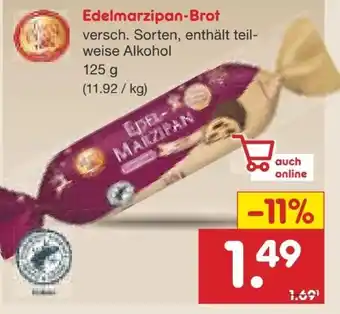 Netto Marken-Discount Santa Claus in Town Edelmarzipan Brot Angebot