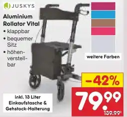 Netto Marken-Discount Juskys Aluminium Rollator Vital Angebot