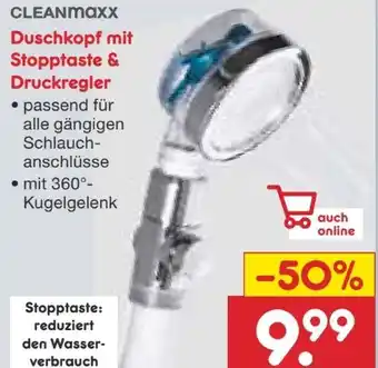 Netto Marken-Discount Clean Maxx Spa-Duschkopf Angebot