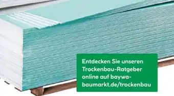 BayWa Knauf Feuchtraumplatte Angebot