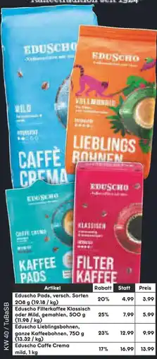 Netto Marken-Discount Eduscho Filterkaffee Angebot