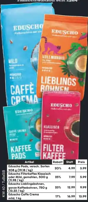 Netto Marken-Discount Eduscho Filterkaffee Angebot
