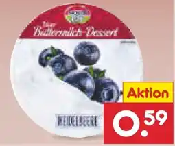 Netto Marken-Discount Sachsenmilch Unser Buttermilch-Dessert Heidelbeere Angebot