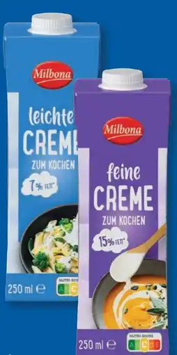 Lidl Milbona Creme zum Kochen Angebot
