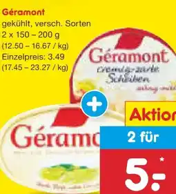 Netto Marken-Discount Géramont Weichkäse Angebot