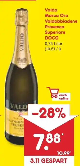 Netto Marken-Discount Valdo Valdobbiadene Prosecco Superiore Marca Oro Angebot