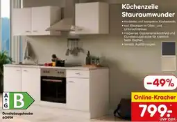 Netto Marken-Discount FlexWell Küchenzeile Stauraumwunder Angebot