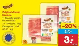 Netto Marken-Discount Las Cuarenta Original Jamón Serrano Angebot