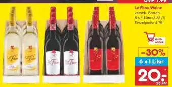 Netto Marken-Discount Le Sweet Filou Weine Angebot