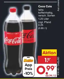 Netto Marken-Discount Coca-Cola Cola Angebot