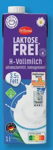 Lidl Milbona Laktosefrei H-­Vollmilch Angebot