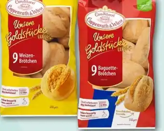 nahkauf Coppenrath & Wiese Unsere Goldstücke 9 Weizenbrötchen Angebot