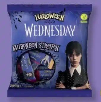 Lidl Halloween Kaubonbon Streifen Wednesday vegan Angebot