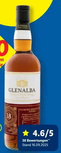 Lidl Glenalba Blended Scotch Whisky 18 Jahre Sherry Cask Finish Angebot