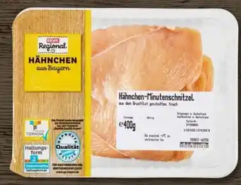 REWE Center Rewe Regional Hähnchen-Minutenschnitzel Angebot