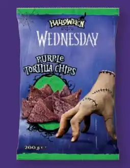 Lidl Halloween Purple Tortilla Chips Wednesday Angebot