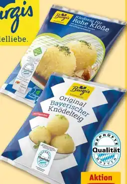 REWE Center Burgis Original Bayerischer Knödelteig Angebot