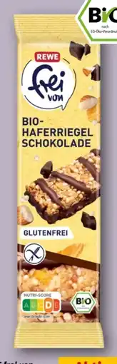 REWE Center Rewe Frei Von Bio-Haferriegel Schokolade Angebot