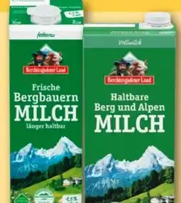 REWE Center Berchtesgadener Land Frische Bergbauern Milch Angebot