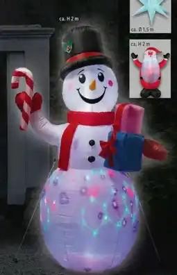 Lidl Livarno Home Selbstaufblasende LED-Weihnachtsfigur Angebot