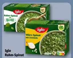 REWE Iglo Rahm-Spinat mit dem Blubb Angebot