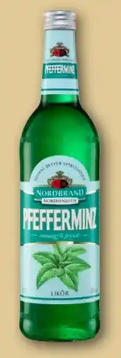 REWE Nordbrand Nordhausen Pfefferminzlikör Angebot