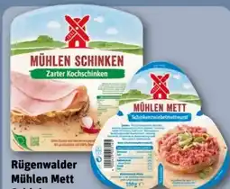 REWE Rügenwalder Mühle Mühlen Mett Schinken-Zwiebelmettwurst Angebot