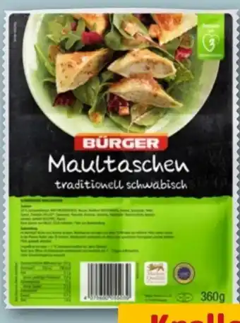 REWE Bürger Maultaschen Angebot