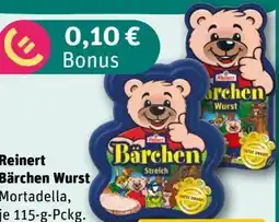 REWE Reinert Bärchen-Wurst Angebot