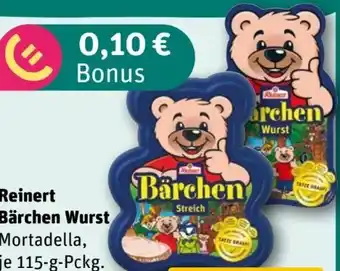 REWE Reinert Bärchen-Wurst Angebot