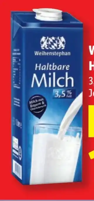 Lidl Weihenstephan Haltbare Milch Angebot