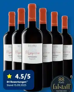 Lidl Navarra Mezquiriz Tempranillo Tinto Roble Angebot