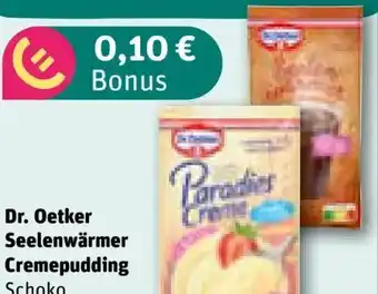 REWE Dr. Oetker Seelenwärmer Cremepudding Schokolade Angebot