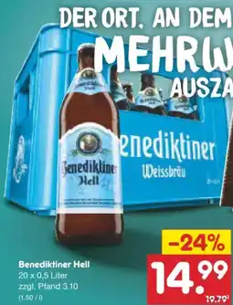 Netto Marken-Discount Benediktiner Weissbier Hell Angebot