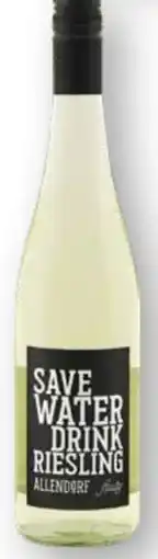 Edeka Allendorf Save Water Drink Riesling Angebot