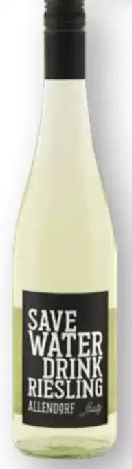 Edeka Allendorf Save Water Drink Riesling Angebot