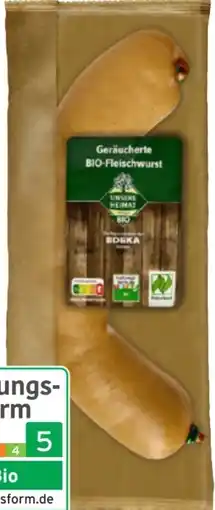Edeka Unsere Heimat Echt & gut Bio-Fleischwurst Angebot